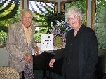 George Andrus with his niece, Marita Hafar.