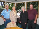 George with niece, Marita Hafar and family.
